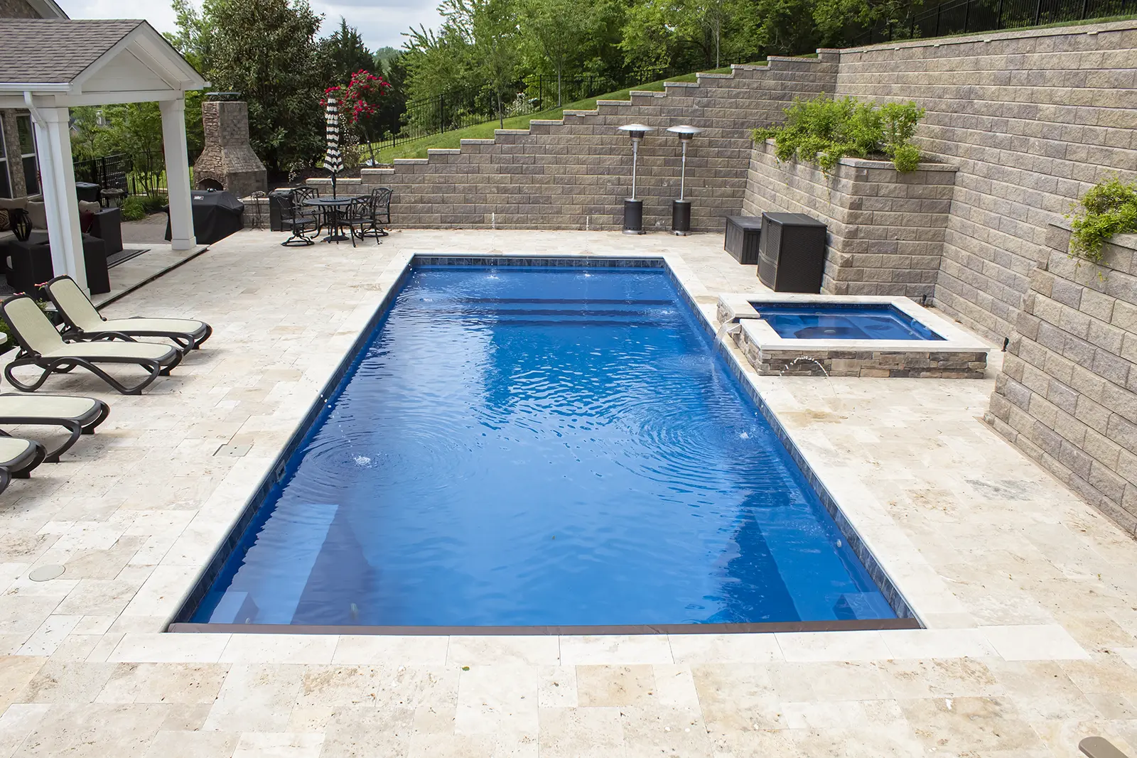 The Leisure Pools Pinnacle™ - a superb inground pool installation