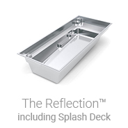 The Reflection including Splash Pad fiberglass pool inquiry form image